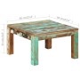 Mesa de centro de madera maciza reciclada 60x60x35 cm en Mesas de centro | Comprar online en Foru.es
