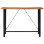 Mesa alta de hierro y madera maciza de acacia 150x70x107 cm en Mesas de comedor | Comprar online en Foru.es