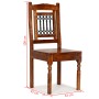 Sillas de comedor 4 uds madera maciza acabado sheesham clásica de vidaXL, Sillas de comedor - Ref: Foro24-275271, Precio: 542...