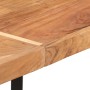 Mesa alta de hierro y madera maciza de acacia 150x70x107 cm en Mesas de comedor | Comprar online en Foru.es