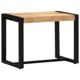 Banco 60x35x45 cm madera maciza de mango rugoso en Bancos para recibidores y almacenamiento | Comprar online en Foru.es