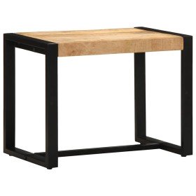 Banco 60x35x45 cm madera maciza de mango rugoso en Bancos para recibidores y almacenamiento | Comprar online en Foru.es