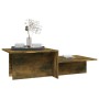 Mesa de centro madera contrachapada roble ahumado 111,5x50x33cm en Mesas de centro | Comprar online en Foru.es