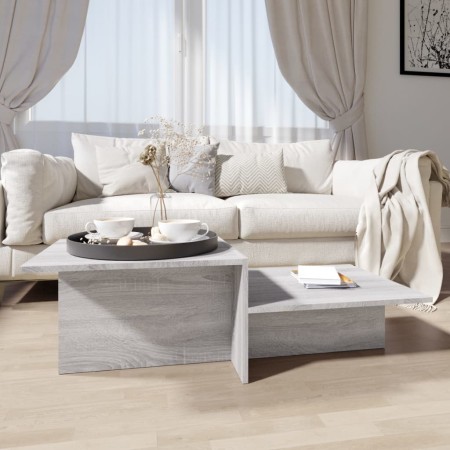 Mesa de centro madera contrachapada gris Sonoma 111,5x50x33 cm en Mesas de centro | Comprar online en Foru.es