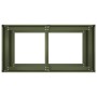 Jardinera de acero laminado en frío verde oliva 80x40x80 cm en Macetas y jardineras | Comprar online en Foru.es