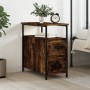 Mesita de noche madera de ingeniería roble ahumado 30x60x60 cm de vidaXL, Mesitas de noche - Ref: Foro24-826067, Precio: 56,7...