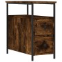 Mesita de noche madera de ingeniería roble ahumado 30x60x60 cm de vidaXL, Mesitas de noche - Ref: Foro24-826067, Precio: 56,7...