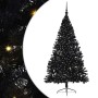 Árbol de Navidad Artificial Preiluminado Negro 210 cm PVC en Decoración Festiva y Estacional | Comprar online en Foru.es