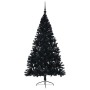 Árbol de Navidad Artificial Preiluminado Negro 210 cm PVC en Decoración Festiva y Estacional | Comprar online en Foru.es