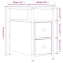 Mesita de noche madera de ingeniería roble ahumado 30x60x60 cm de vidaXL, Mesitas de noche - Ref: Foro24-826067, Precio: 56,7...