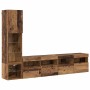 Unidad de Pared para TV 4 pcs Madera vieja Madera de ingeniería en Muebles TV | Comprar online en Foru.es