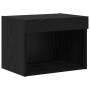 Unidades de TV de Pared con LED 5 pcs Roble Negro 80 x 30 x 40 cm en Muebles TV | Comprar online en Foru.es