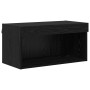 Unidades de TV de Pared con LED 5 pcs Roble Negro 80 x 30 x 40 cm en Muebles TV | Comprar online en Foru.es