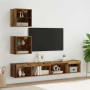 Unidades de TV de Pared con LED 5 pcs Madera vieja 100 x 30 x 30 cm en Muebles TV | Comprar online en Foru.es