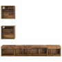 Unidades de TV de Pared con LED 5 pcs Madera vieja 100 x 30 x 30 cm en Muebles TV | Comprar online en Foru.es