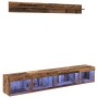 Conjunto de mueble para TV de pared 5 pcs Madera vieja en Muebles TV | Comprar online en Foru.es