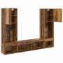 Unidades de TV de Pared con LED 5 pcs Madera vieja 40,5 x 30 x 102 cm en Muebles TV | Comprar online en Foru.es