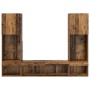 Unidades de TV de Pared con LED 5 pcs Madera vieja 40,5 x 30 x 102 cm en Muebles TV | Comprar online en Foru.es