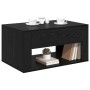 Mesa de Café Roble Negro 80 x 50 x 40 cm Madera contrachapada en Mesas de centro | Comprar online en Foru.es