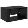 Mesa de Café Roble Negro 80 x 50 x 40 cm Madera contrachapada en Mesas de centro | Comprar online en Foru.es