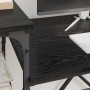 Escritorio Roble Negro 105 x 50 x 90 cm Madera contrachapada en Oficina | Comprar online en Foru.es