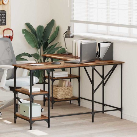 Escritorio Madera Vieja 139 x 139 x 75 cm Madera contrachapada en Oficina | Comprar online en Foru.es