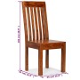 Sillas de comedor 4 uds madera maciza acabado sheesham moderno de vidaXL, Sillas de comedor - Ref: Foro24-275273, Precio: 410...