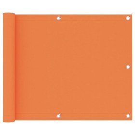 Toldo para balcón tela oxford naranja 75x500 cm en Sombrillas | Comprar online en Foru.es