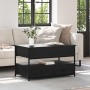 Mesa de Café Roble Negro 85 x 50 x 50 cm Madera de ingeniería en Mesas de centro | Comprar online en Foru.es
