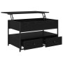 Mesa de Café Roble Negro 85 x 50 x 50 cm Madera de ingeniería en Mesas de centro | Comprar online en Foru.es