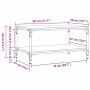 Mesa de Café Roble Negro 81 x 50 x 40 cm Madera de ingeniería en Mesas de centro | Comprar online en Foru.es