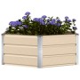 Jardinera Marfil 129 x 129 x 45 cm Acero en Macetas y jardineras | Comprar online en Foru.es