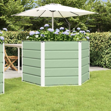 Jardinera Verde Pastel 129 x 129 x75 cm Acero en Macetas y jardineras | Comprar online en Foru.es