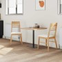 Sillas de comedor 2 pcs Natural 43 x 54 x 89 cm en Sillas de comedor | Comprar online en Foru.es