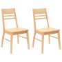 Sillas de comedor 2 pcs Natural 43 x 54 x 89 cm en Sillas de comedor | Comprar online en Foru.es