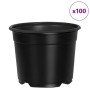 Maceta de flores 100 pcs Negro Ø 15 x 12.5 cm Plástico en Macetas y jardineras | Comprar online en Foru.es