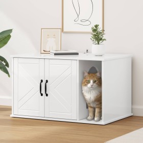 Casa para Gatos Brillante 85 x 55 x 50 cm Madera de ingeniería en Mobiliario para gatos | Comprar online en Foru.es