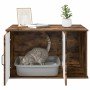 Casa para Gatos Roble ahumado 85 x 55 x 50 cm en Mobiliario para gatos | Comprar online en Foru.es