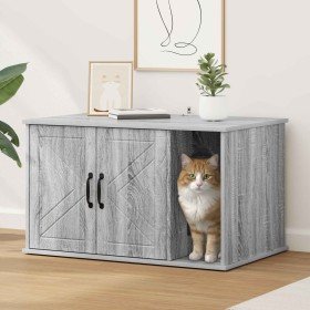 Casa para Gatos Gris Sonoma 85 x 55 x 50 cm en Mobiliario para gatos | Comprar online en Foru.es