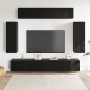 Conjunto de mueble de TV 6 pcs Roble Negro 100 x 30 x 30 cm en Muebles TV | Comprar online en Foru.es