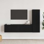 Conjunto de mueble de TV 3 pcs Roble Negro 130,5 x 30 x 140 cm en Muebles TV | Comprar online en Foru.es