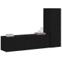 Conjunto de mueble de TV 3 pcs Roble Negro 130,5 x 30 x 140 cm en Muebles TV | Comprar online en Foru.es
