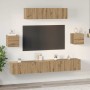 Conjunto de mueble de TV 7 pcs Roble artesanal en Muebles TV | Comprar online en Foru.es