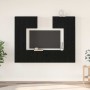 Conjunto de mueble de TV 6 pcs Roble Negro Madera de ingeniería en Muebles TV | Comprar online en Foru.es
