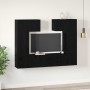 Conjunto de mueble de TV 6 pcs Roble Negro Madera de ingeniería en Muebles TV | Comprar online en Foru.es