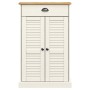 Zapatero VIGO madera maciza de pino blanco 60x35x96 cm en Zapateros y organizadores de calzado | Comprar online en Foru.es