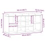Banco zapatero madera de ingeniería roble artesanal 102x32x50cm en Bancos para recibidores y almacenamiento | Comprar online en 