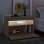 Muebles para TV con luces LED 2 uds roble Sonoma 60x35x40 cm de vidaXL, Muebles TV - Ref: Foro24-804416, Precio: 84,18 €, Des...