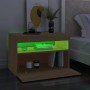 Muebles para TV con luces LED 2 uds roble Sonoma 60x35x40 cm de vidaXL, Muebles TV - Ref: Foro24-804416, Precio: 84,18 €, Des...
