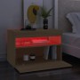 Muebles para TV con luces LED 2 uds roble Sonoma 60x35x40 cm de vidaXL, Muebles TV - Ref: Foro24-804416, Precio: 84,18 €, Des...